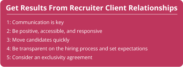 Get Results From a Recruiter Client Relationship - Sourced